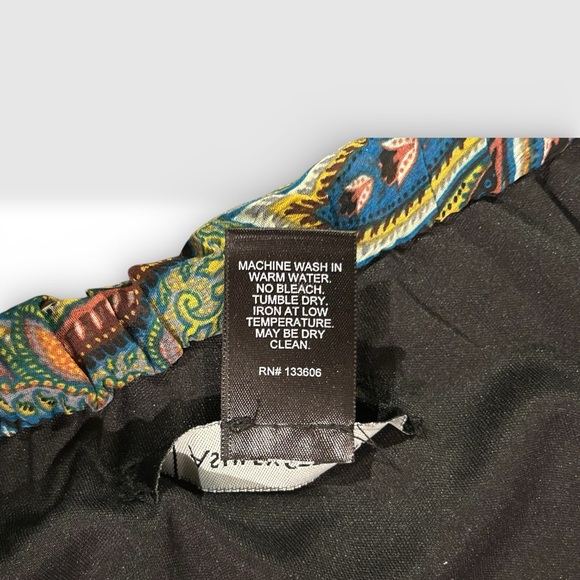 Ashley Stewart Strapless Multicolor Paisley Maxi Dress - Size 12 EUC - Picture 4 of 7